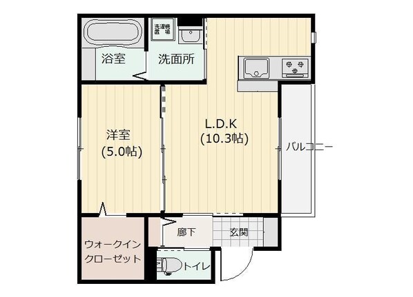 RIAN伊福町の物件間取画像